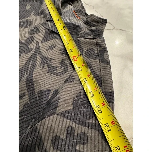 Roark Bless Up Mens XXL Short Sleeve Button Up Shirt Floral Stretch RW534 Gray - Picture 5 of 8